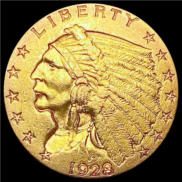 1928 $2.50 Gold Quarter Eagle CHOICE AU