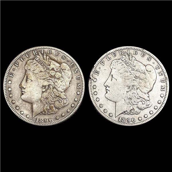 [2] 1896-S Morgan Silver Dollar LIGHTLY CIRCULATED