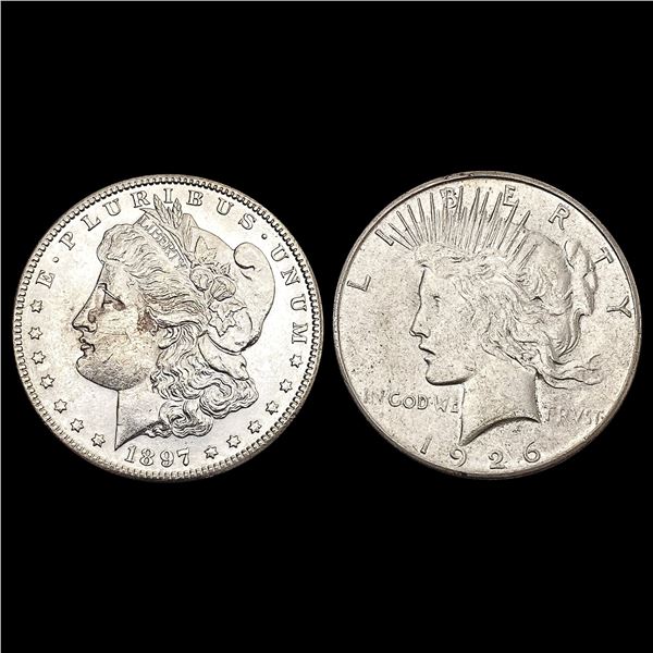 [2] 1897-S&1926-S Silver U.S. Dollars HIGH GRADE