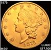 Image 1 : 1875 $20 Gold Double Eagle UNCIRCULATED