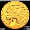 Image 1 : 1911-D $5 Gold Half Eagle UNCIRCULATED