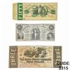 Image 1 : [3] 1862&1866 50C,$1,$3 Lot of U.S. Currency