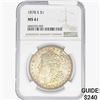 Image 1 : 1878-S Morgan Silver Dollar NGC MS61