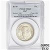 Image 1 : 1947 Booker T Half Dollar PCGS MS65