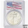 Image 1 : 1993 Silver Eagle PCGS GEM UNC  WTC Ground Zero