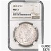 Image 1 : 1878-S Morgan Silver Dollar NGC MS63