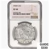 Image 1 : 1934-S Silver Peace Dollar NGC XF40
