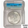 Image 1 : 1921 Morgan Silver Dollar ICG MS65
