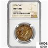 Image 1 : 1956 Franklin Half Dollar NGC MS66 FBL