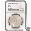Image 1 : 1983Mo 1oz. Silver Mexicanos Onza NGC MS67