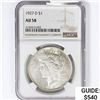 Image 1 : 1927-D Silver Peace Dollar NGC AU58
