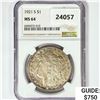 Image 1 : 1921-S Morgan Silver Dollar NGC MS64