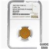 Image 1 : 1863 NY Token F-630L-18a NGC MS64 BN Broas Bros.