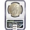 Image 2 : 1923-D Silver Peace Dollar NGC MS60