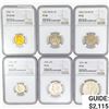 Image 1 : [6] 1942 Varied Coinage Set NGC PF