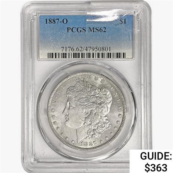 1887-O Morgan Silver Dollar PCGS MS62