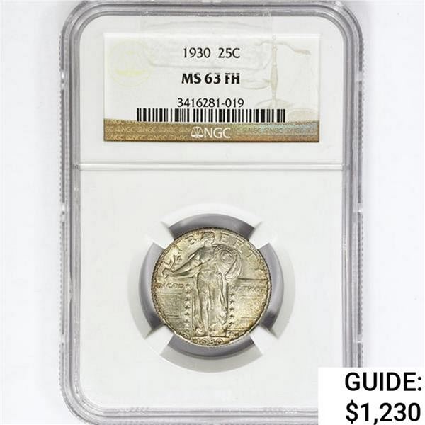 1930 Standing Liberty Quarter NGC MS63 FH