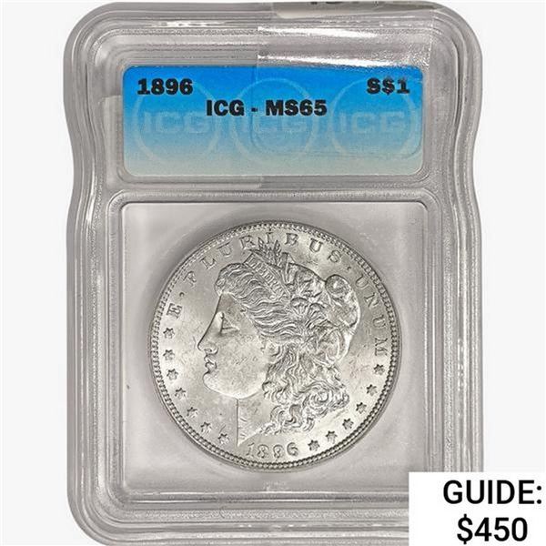 1896 Morgan Silver Dollar ICG MS65