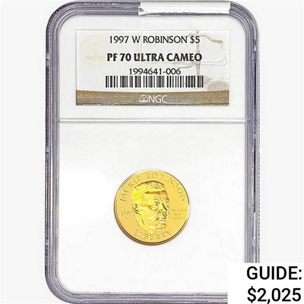 1997-W .2419oz $5 Robinson NGC PF70 ULTRA CAMEO