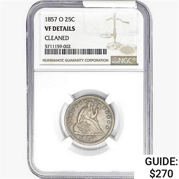 1857-O Seated Liberty Quarter NGC VFDetails