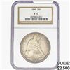 Image 1 : 1845 Seated Liberty Dollar NGC F12