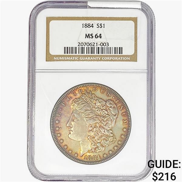 1884 Morgan Silver Dollar NGC MS64