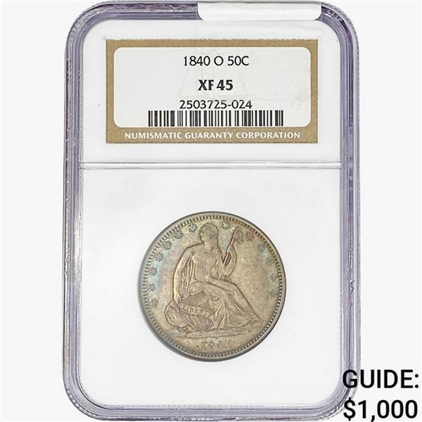 1840-O Seated Liberty Half Dollar NGC XF45