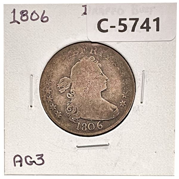1806 Draped Bust Quarter AG3