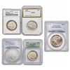 Image 1 : [5] 1893-1989 Assorted Silver Commem. Coinage
