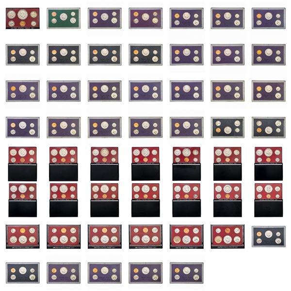 [34] 1972-1991 U.S. Mint Proof Sets W/O '89,'90,'92-'97