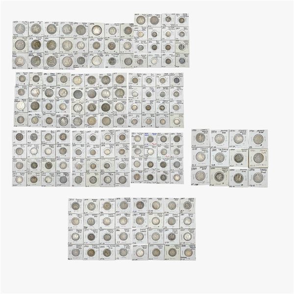 [180] 1831-1891 Assorted 10C-50C COLL.