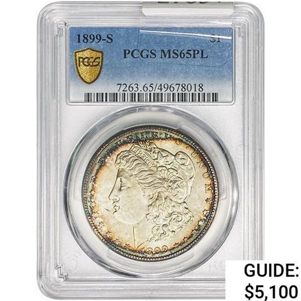 1899-S Morgan Silver Dollar PCGS MS65 PL