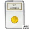 Image 1 : 1852-C $5 Gold Half Eagle NGC MS61