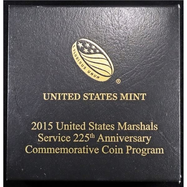 2015 GOLD $5 PR US MARSHALS 225TH ANNIV COMMEN OGP