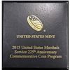 Image 1 : 2015 GOLD $5 PR US MARSHALS 225TH ANNIV COMMEN OGP