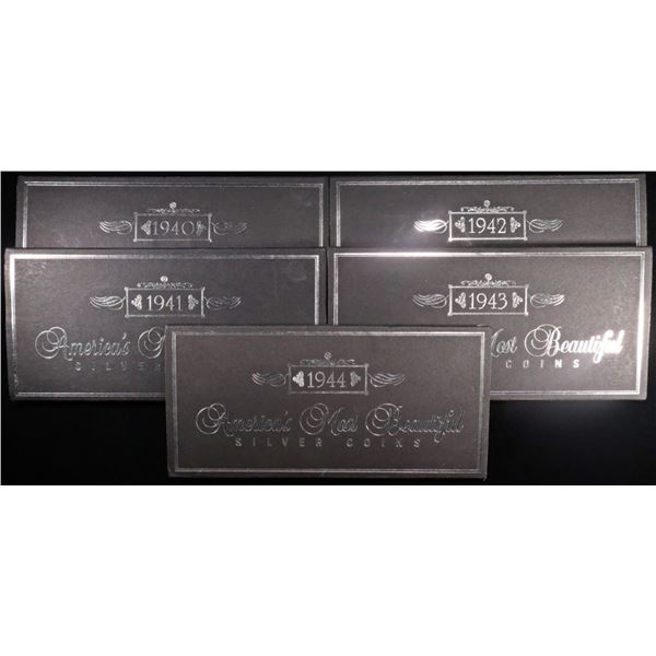 1940-1944 AMERICAS MOST BEAUTIFUL SILVER COINS SET
