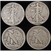 Image 2 : (20) MIXED DATES WALKING LIBERTY HALVES