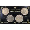 Image 1 : US SILVER DOLLARS 4-COIN SET IN CAPITAL HOLDER