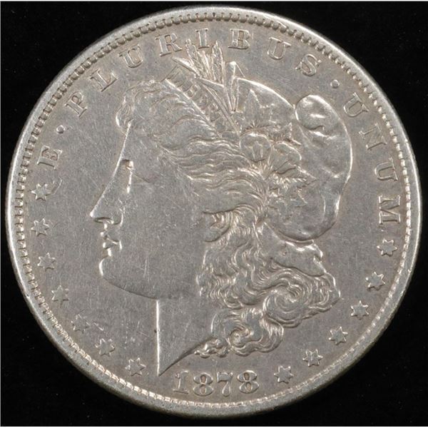 1878 8TF MORGAN DOLLAR XF