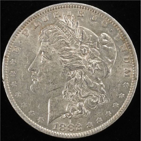 1882-O/S MORGAN DOLLAR CH AU