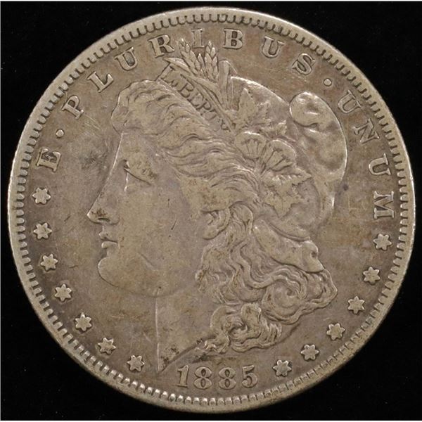 1885-S MORGAN DOLLAR VF/XF