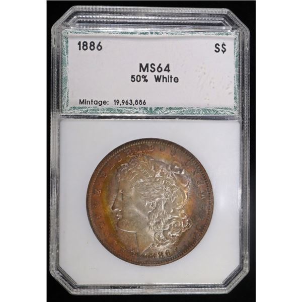 1886 MORGAN DOLLAR PCI CH/GEM BU