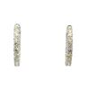 Image 2 : 6.41 ctw Diamond Hoop Earrings - 14KT White Gold