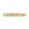 Image 7 : Vintage 18k Gold Channel Princess Diamond Hand Engraved Sides Eternity Band Ring