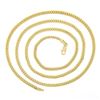 Image 3 : NEW Unisex 14k Yellow Gold 2.8mm Polished Cuban Curb Link 22" Chain Necklace