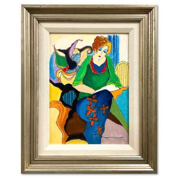 Waiting by Tarkay (1935-2012)