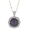 Image 1 : 42.21 ctw Ruby and 1.29 ctw White Sapphire Pendant
