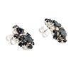 Image 4 : 12.89 ctw Blue Sapphire and 1.18 ctw Diamond 14K White Gold Earrings