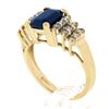 Image 8 : Levian 14K Gold 2.05 ctw Emerald Cut Sapphire & Fancy Light Champagne Diamond Ri