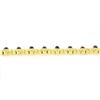 Image 7 : 18K Yellow Gold Oval Cabochon Bezel Multi Color Gemstone Wide X O Link Bracelet